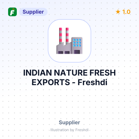 INDIAN NATURE FRESH EXPORTS – summary card, no photo uploaded yet