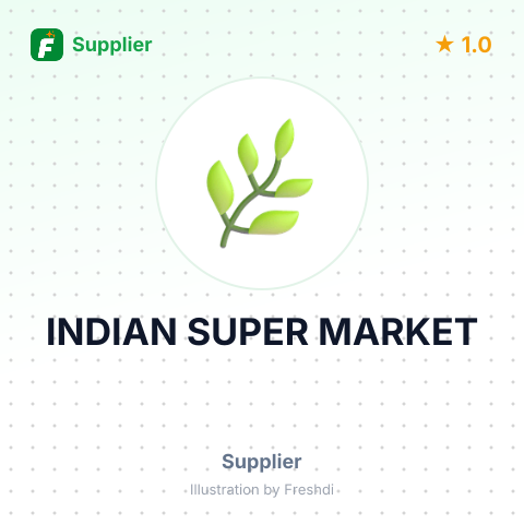 INDIAN SUPER MARKET – summary card, no photo uploaded yet