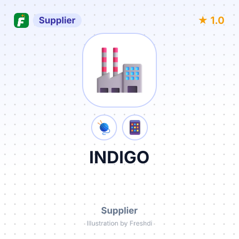INDIGO – summary card, no photo uploaded yet