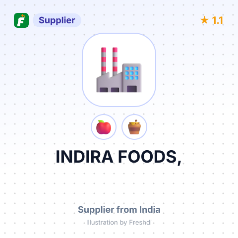 INDIRA FOODS, – summary card, no photo uploaded yet