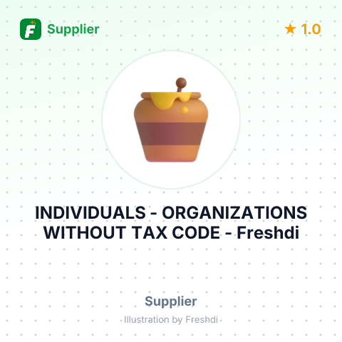 INDIVIDUALS - ORGANIZATIONS WITHOUT TAX CODE – summary card, no photo uploaded yet