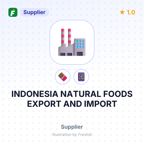 INDONESIA NATURAL FOODS EXPORT AND IMPORT – summary card, no photo uploaded yet
