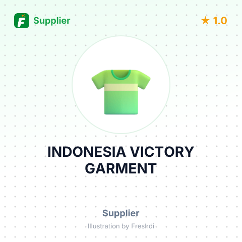 INDONESIA VICTORY GARMENT – summary card, no photo uploaded yet