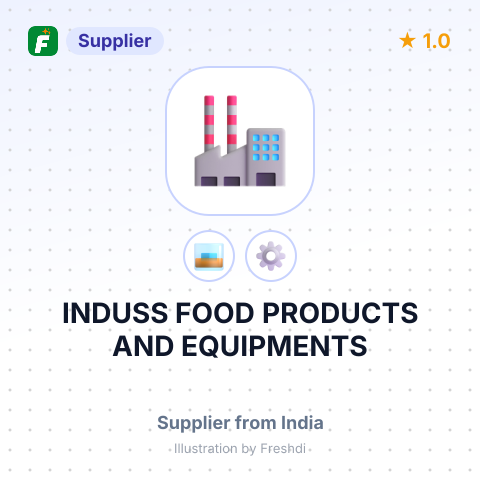 INDUSS FOOD PRODUCTS AND EQUIPMENTS – summary card, no photo uploaded yet