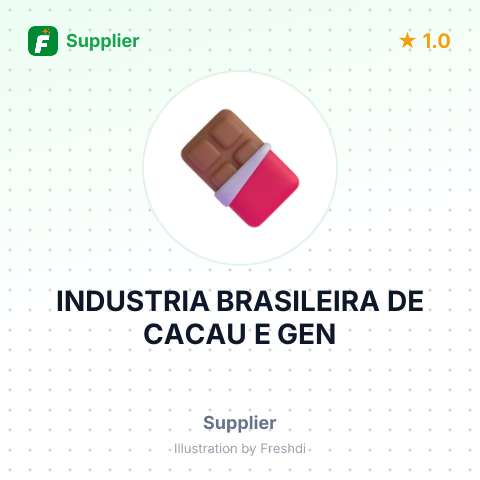INDUSTRIA BRASILEIRA DE CACAU E GEN – summary card, no photo uploaded yet