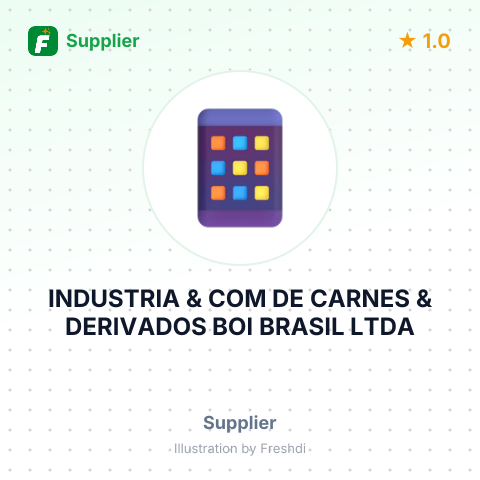 INDUSTRIA & COM DE CARNES & DERIVADOS BOI BRASIL LTDA – summary card, no photo uploaded yet