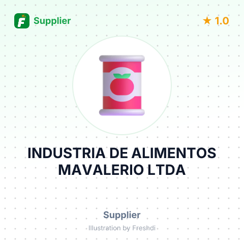 INDUSTRIA DE ALIMENTOS MAVALERIO LTDA – summary card, no photo uploaded yet