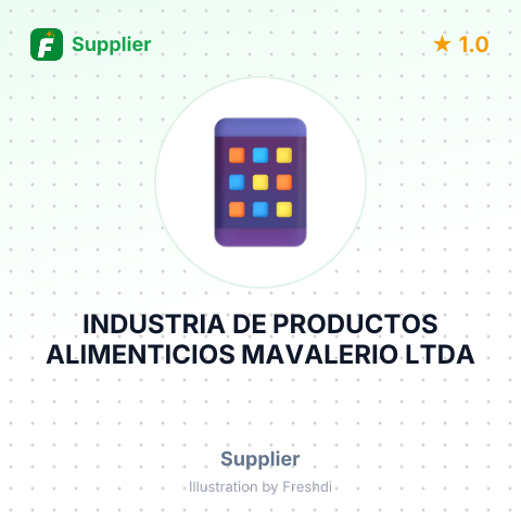 INDUSTRIA DE PRODUCTOS ALIMENTICIOS MAVALERIO LTDA – summary card, no photo uploaded yet