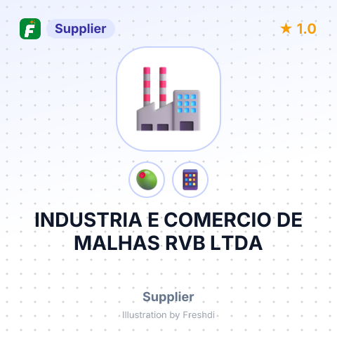 INDUSTRIA E COMERCIO DE MALHAS RVB LTDA – summary card, no photo uploaded yet