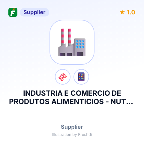 INDUSTRIA E COMERCIO DE PRODUTOS ALIMENTICIOS - NUTRE MEAT IMPORT & EXPORT LTDA – summary card, no photo uploaded yet