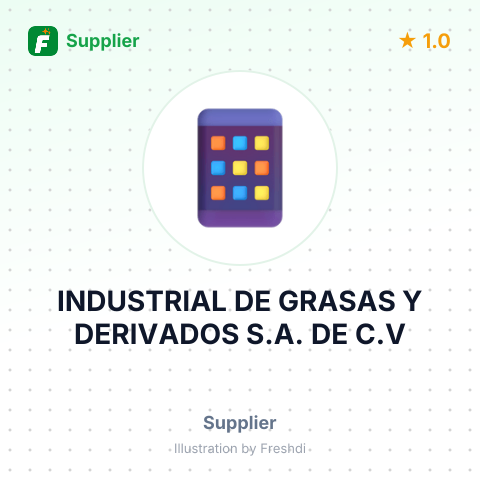 INDUSTRIAL DE GRASAS Y DERIVADOS S.A. DE C.V – summary card, no photo uploaded yet