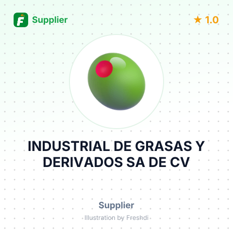 INDUSTRIAL DE GRASAS Y DERIVADOS SA DE CV – summary card, no photo uploaded yet