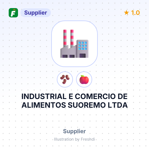 INDUSTRIAL E COMERCIO DE ALIMENTOS SUOREMO LTDA – summary card, no photo uploaded yet