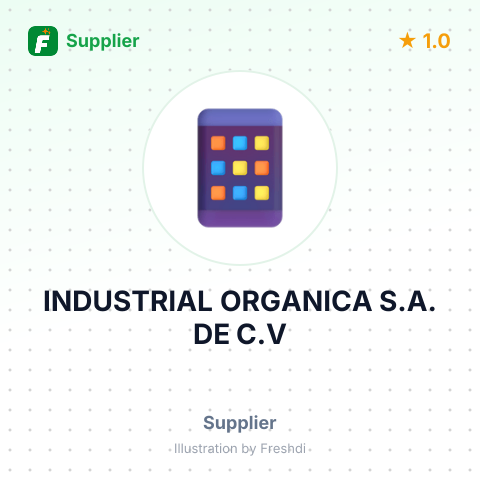 INDUSTRIAL ORGANICA S.A. DE C.V – summary card, no photo uploaded yet