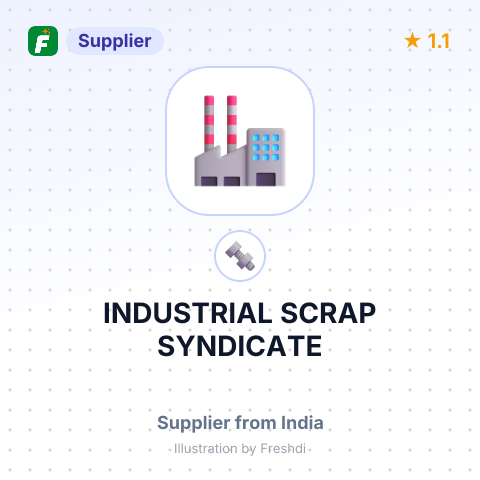 INDUSTRIAL SCRAP SYNDICATE – summary card, no photo uploaded yet