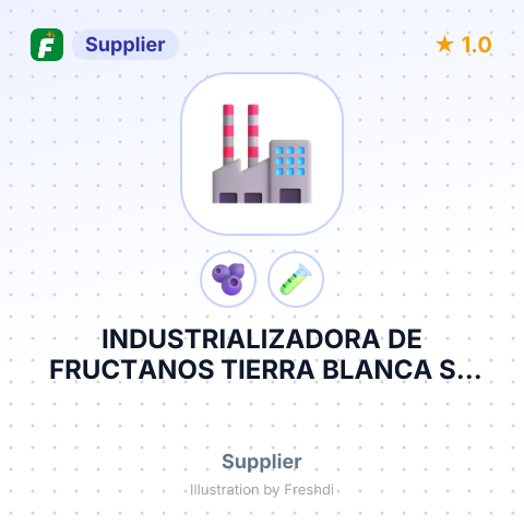 INDUSTRIALIZADORA DE FRUCTANOS TIERRA BLANCA SA DE CV – summary card, no photo uploaded yet