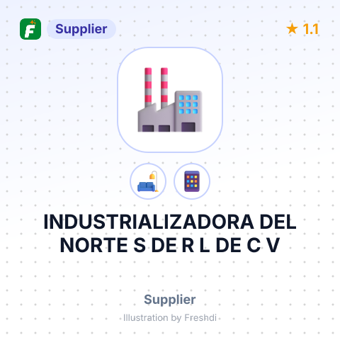 INDUSTRIALIZADORA DEL NORTE S DE R L DE C V – summary card, no photo uploaded yet