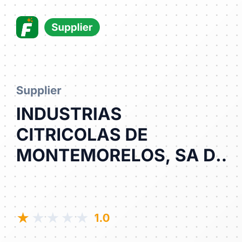 INDUSTRIAS CITRICOLAS DE MONTEMORELOS, SA DE CV – summary card, no photo uploaded yet