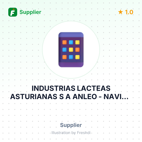 INDUSTRIAS LACTEAS ASTURIANAS S A ANLEO - NAVIA - ASTURIASESPANANRS ES- – summary card, no photo uploaded yet
