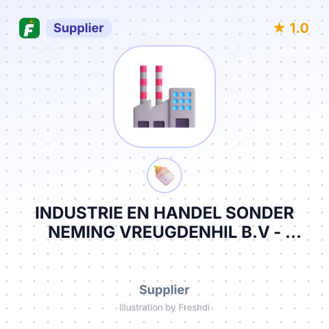 INDUSTRIE EN HANDEL SONDER NEMING VREUGDENHIL B.V – summary card, no photo uploaded yet