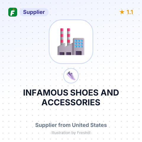 INFAMOUS SHOES AND ACCESSORIES – summary card, no photo uploaded yet