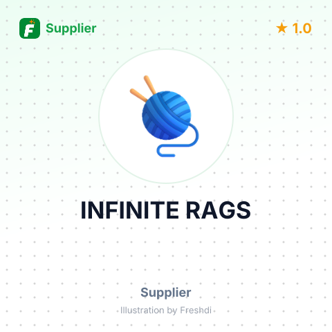 INFINITE RAGS – summary card, no photo uploaded yet