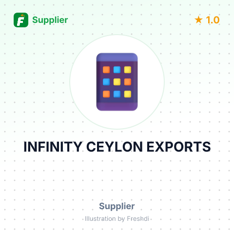 INFINITY CEYLON EXPORTS – summary card, no photo uploaded yet