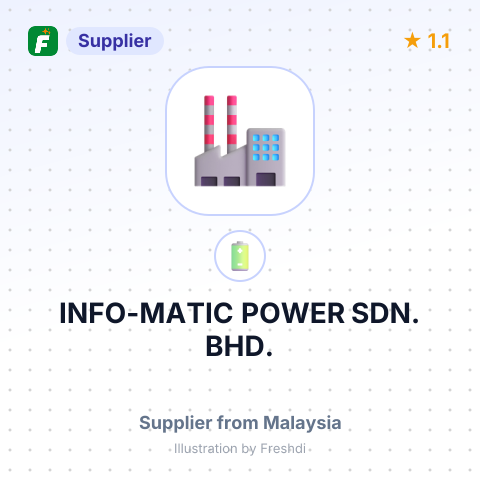 INFO-MATIC POWER SDN. BHD. – summary card, no photo uploaded yet