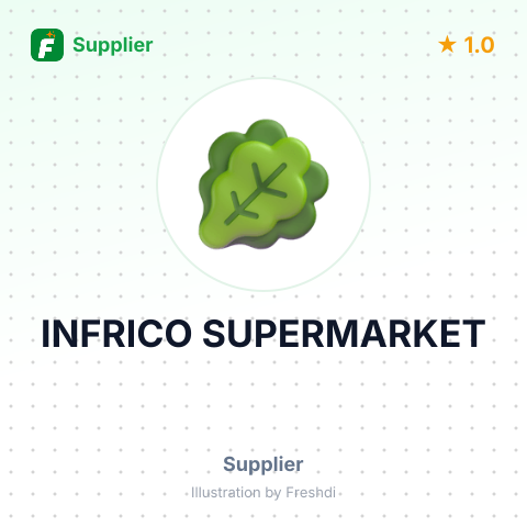 INFRICO SUPERMARKET – summary card, no photo uploaded yet