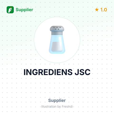 INGREDIENS JSC – summary card, no photo uploaded yet