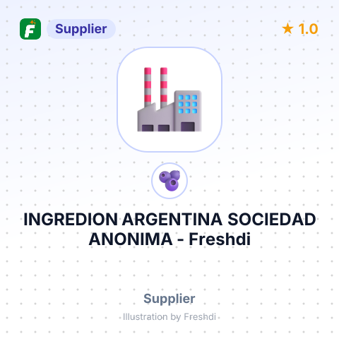 INGREDION ARGENTINA SOCIEDAD ANONIMA – summary card, no photo uploaded yet