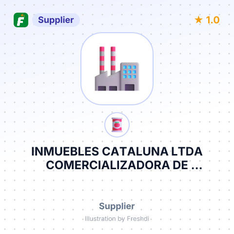 INMUEBLES CATALUNA LTDA COMERCIALIZADORA DE PRODUCTOS DE MAR – summary card, no photo uploaded yet