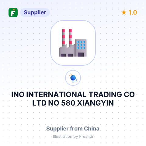 INO INTERNATIONAL TRADING CO LTD NO 580 XIANGYIN ROAD SHANGHAI CHINA – summary card, no photo uploaded yet