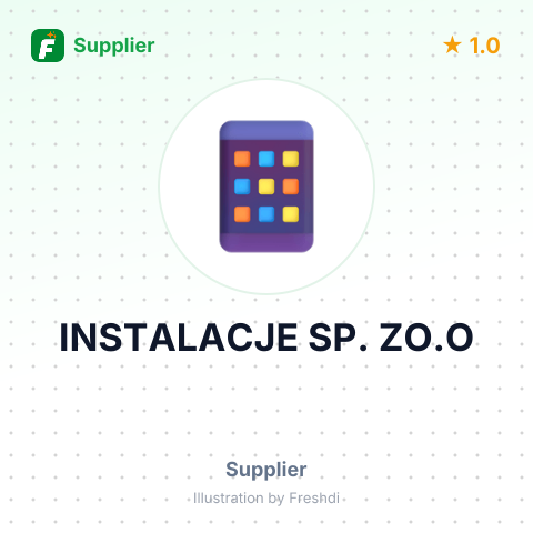 INSTALACJE SP. ZO.O – summary card, no photo uploaded yet