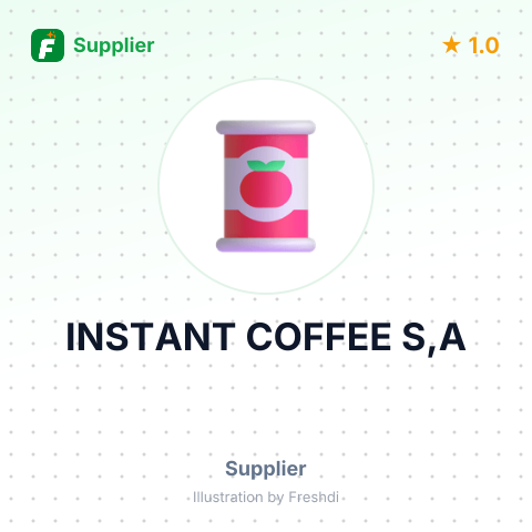 INSTANT COFFEE S,A – summary card, no photo uploaded yet