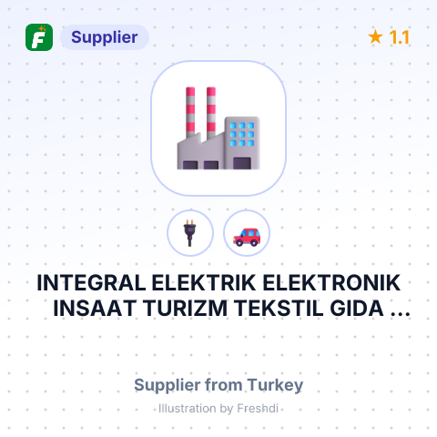 INTEGRAL ELEKTRIK ELEKTRONIK INSAAT TURIZM TEKSTIL GIDA TICARET VE SANAYI LTD STI – summary card, no photo uploaded yet