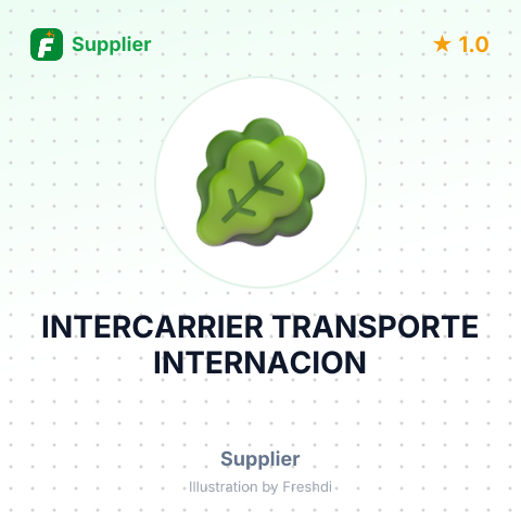 INTERCARRIER TRANSPORTE INTERNACION – summary card, no photo uploaded yet