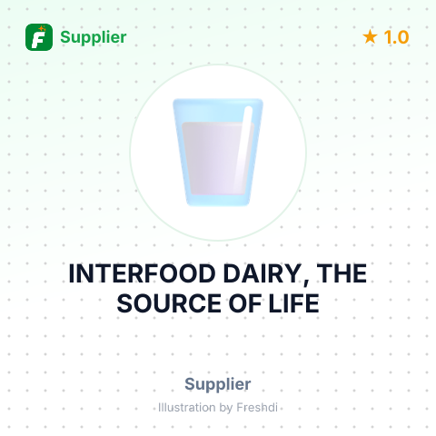 INTERFOOD DAIRY, THE SOURCE OF LIFE – summary card, no photo uploaded yet