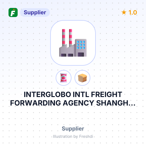 INTERGLOBO INTL FREIGHT FORWARDING AGENCY SHANGHAI CO., LTD – summary card, no photo uploaded yet
