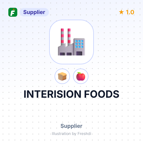 INTERISION FOODS – summary card, no photo uploaded yet