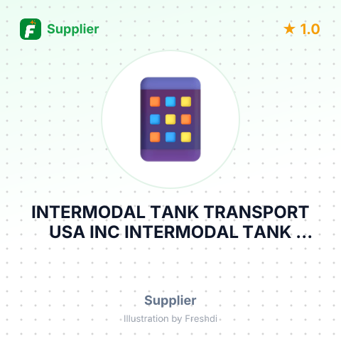 INTERMODAL TANK TRANSPORT USA INC INTERMODAL TANK TRANSPORT USA INC – summary card, no photo uploaded yet