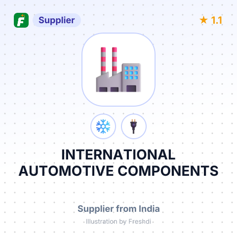 INTERNATIONAL AUTOMOTIVE COMPONENTS – summary card, no photo uploaded yet