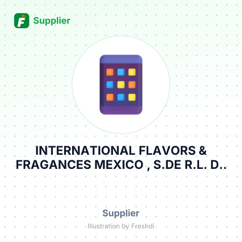 INTERNATIONAL FLAVORS & FRAGANCES MEXICO , S.DE R.L. DE C.V – summary card, no photo uploaded yet