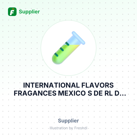 INTERNATIONAL FLAVORS FRAGANCES MEXICO S DE RL DE CV – summary card, no photo uploaded yet