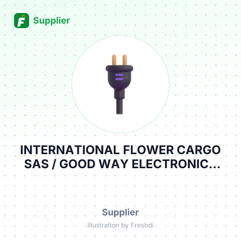 INTERNATIONAL FLOWER CARGO SAS / GOOD WAY ELECTRONICS TRADING LLC – summary card, no photo uploaded yet