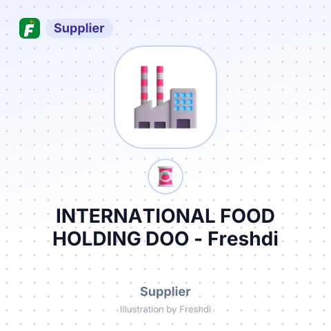 INTERNATIONAL FOOD HOLDING DOO – summary card, no photo uploaded yet