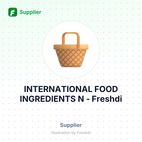 INTERNATIONAL FOOD INGREDIENTS N – summary card, no photo uploaded yet