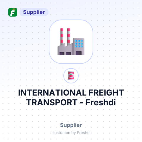 INTERNATIONAL FREIGHT TRANSPORT – summary card, no photo uploaded yet