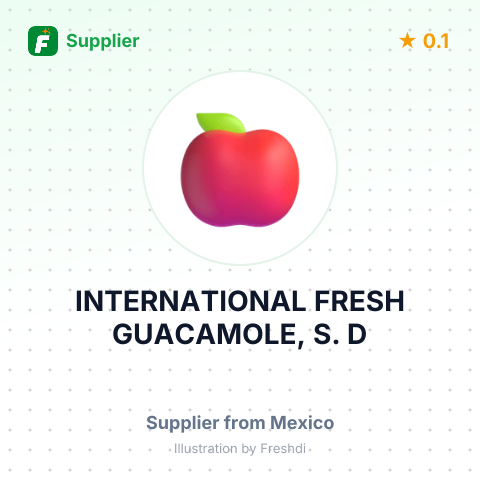 INTERNATIONAL FRESH GUACAMOLE, S. D – summary card, no photo uploaded yet