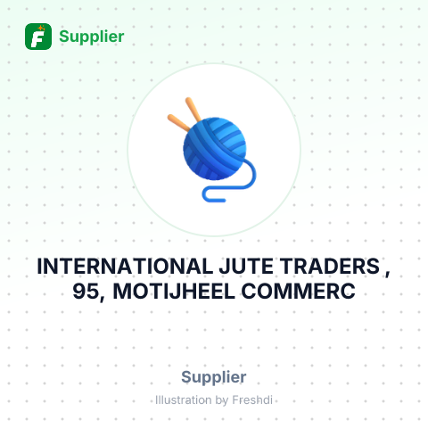 INTERNATIONAL JUTE TRADERS , 95, MOTIJHEEL COMMERC – summary card, no photo uploaded yet